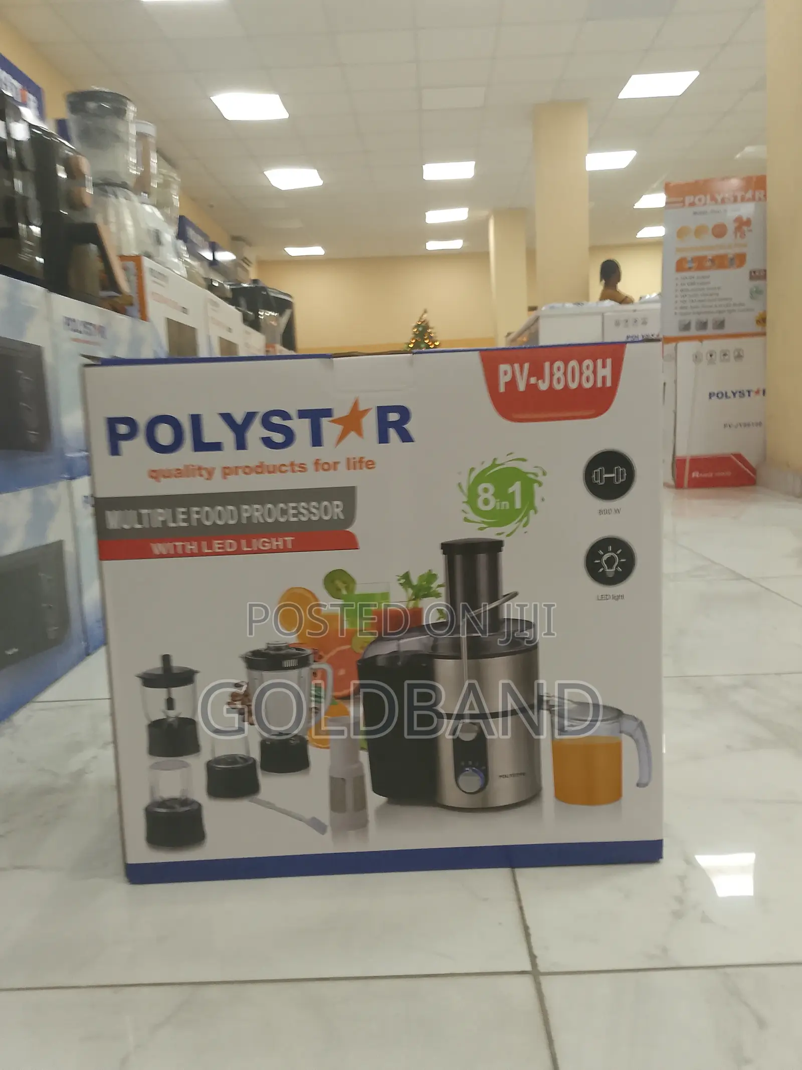 Polystar Food Processor With Advanced Features Pv-J808h