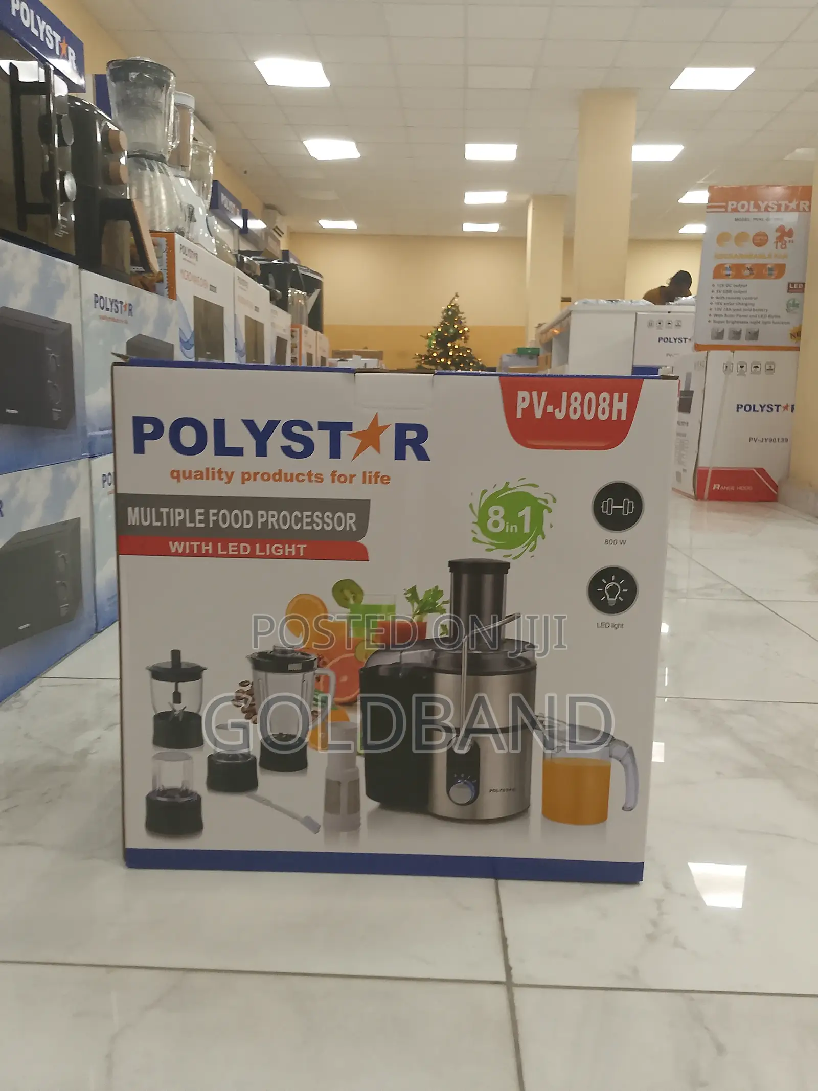 Polystar Food Processor With Advanced Features Pv-J808h