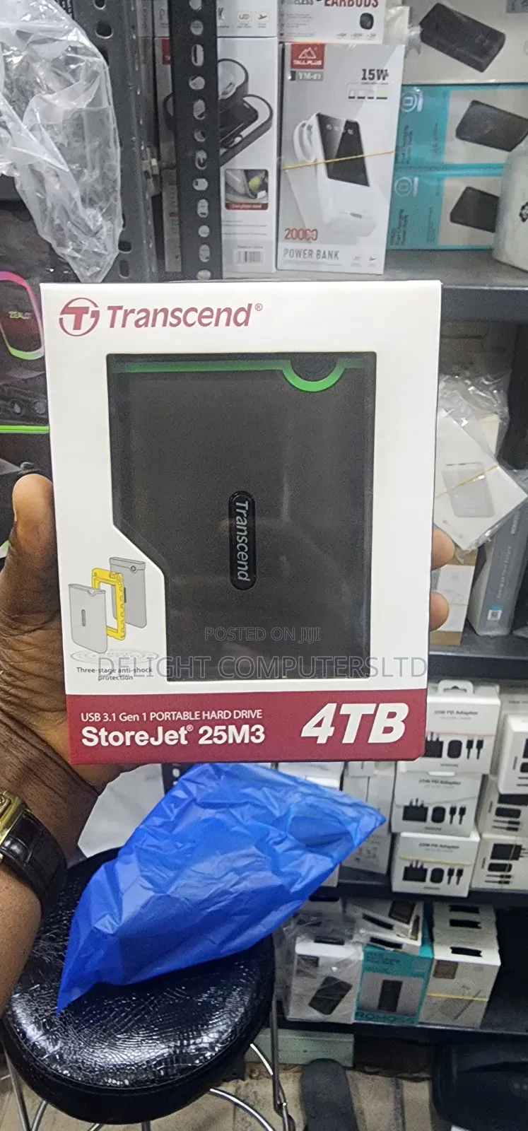 Transcend Storejet External Hard Drive - 4tb
