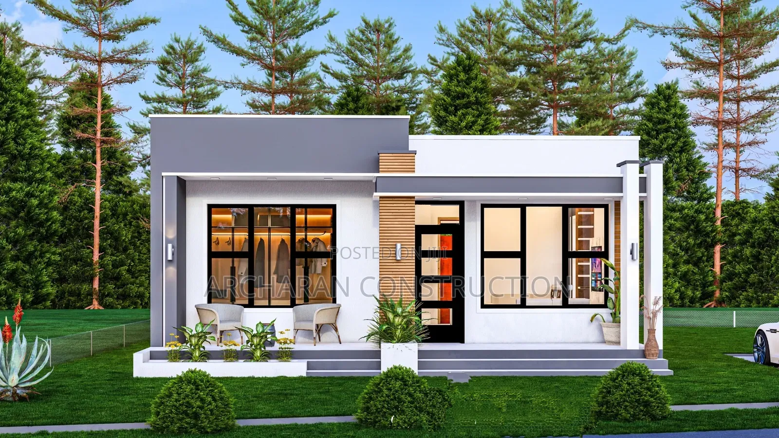 Bungalow Design of 4 Bedroom Apartment .