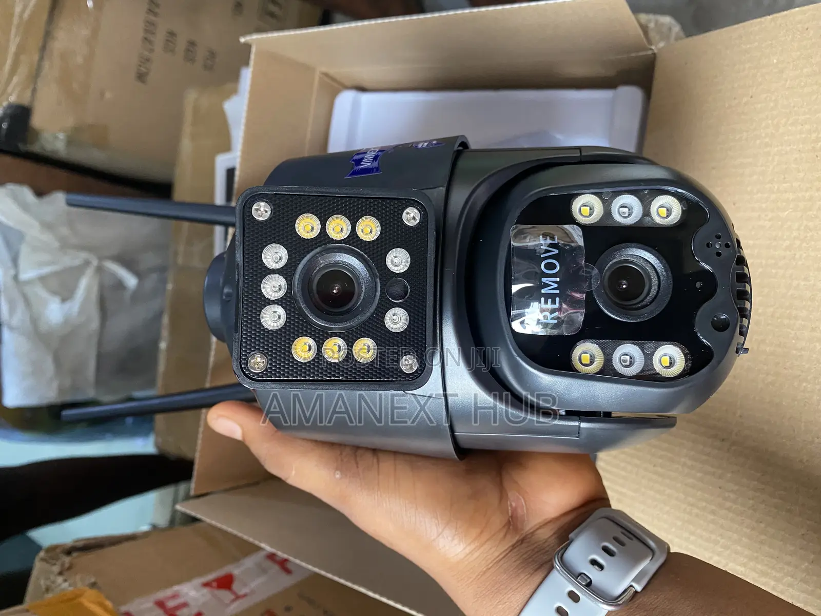 Dual Lens CCTV Camera (Accepts All Sim Cards)