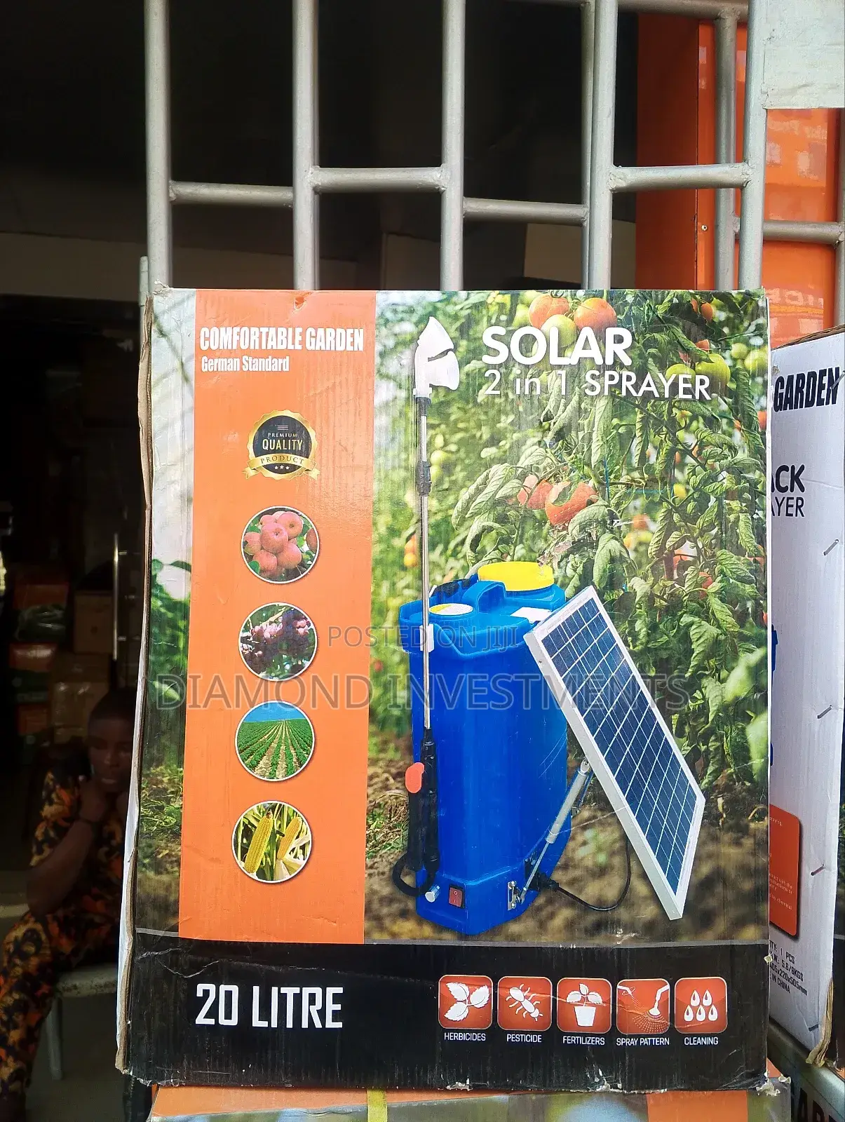 2in 1 Solar Sprayer 20litres