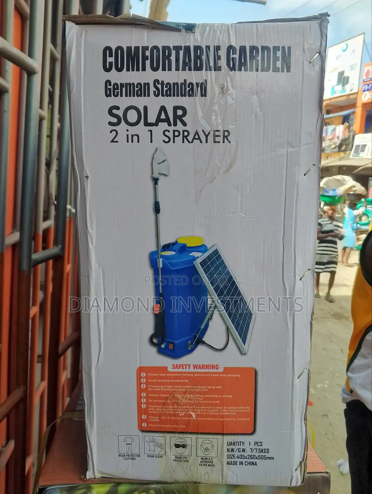 2in 1 Solar Sprayer 20litres