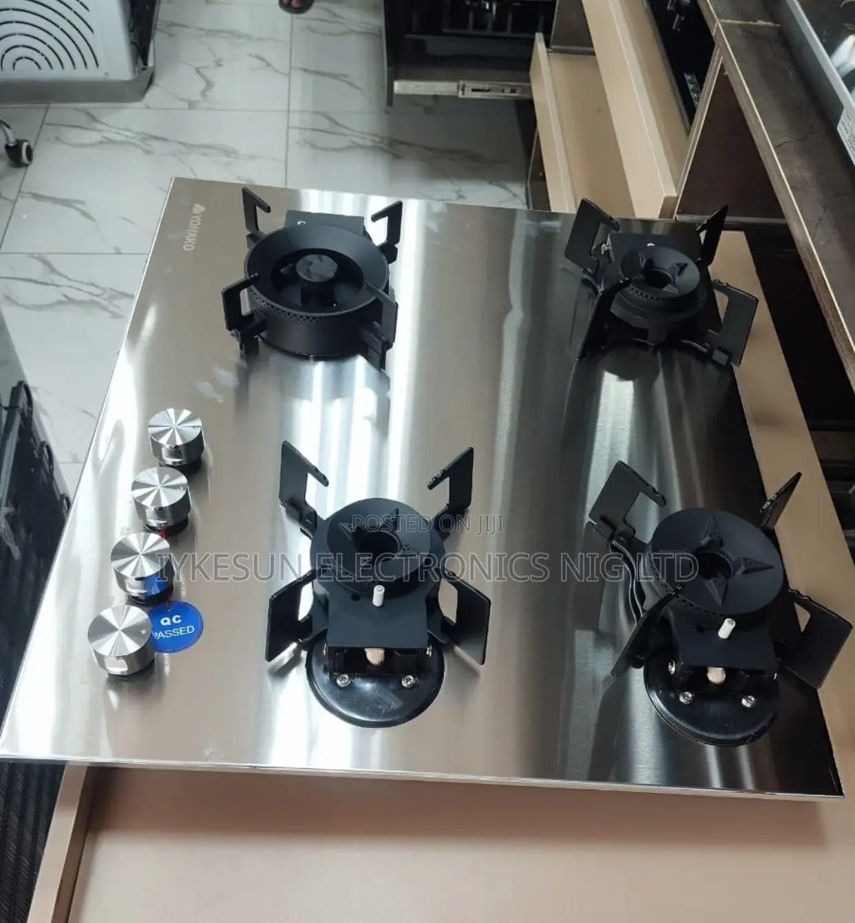 Original Yohako Automatic Built-in Flips Up Gas Cooker 60cm