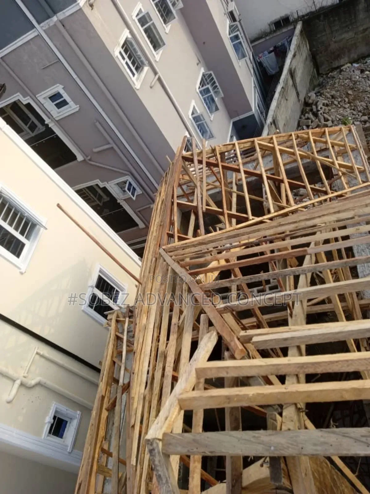 Duplex Roofing Wood Work