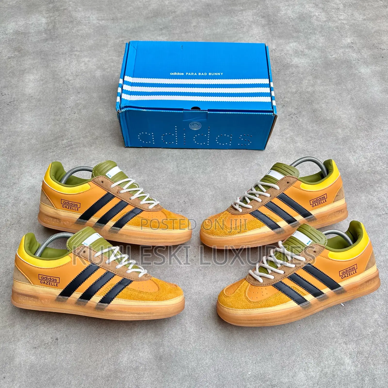 Original 2025 Bad Bunny X Adidas Gazelle Indoor Sneakers