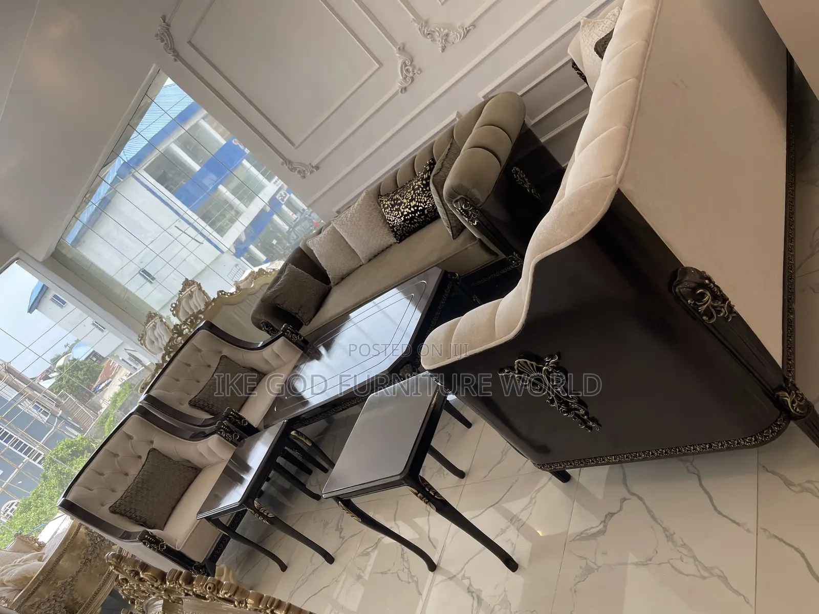 Complete Set of High Quality Imported Turkey Fabric Sofa Cha