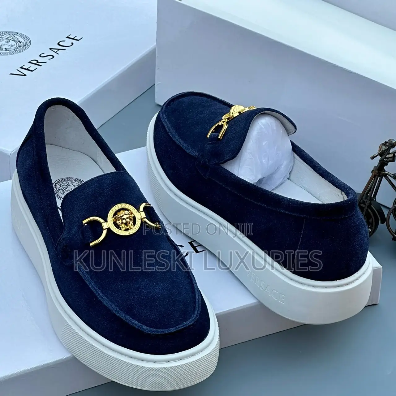 Original Versace Casual Loafers Sneakers for Men in 3 Colors