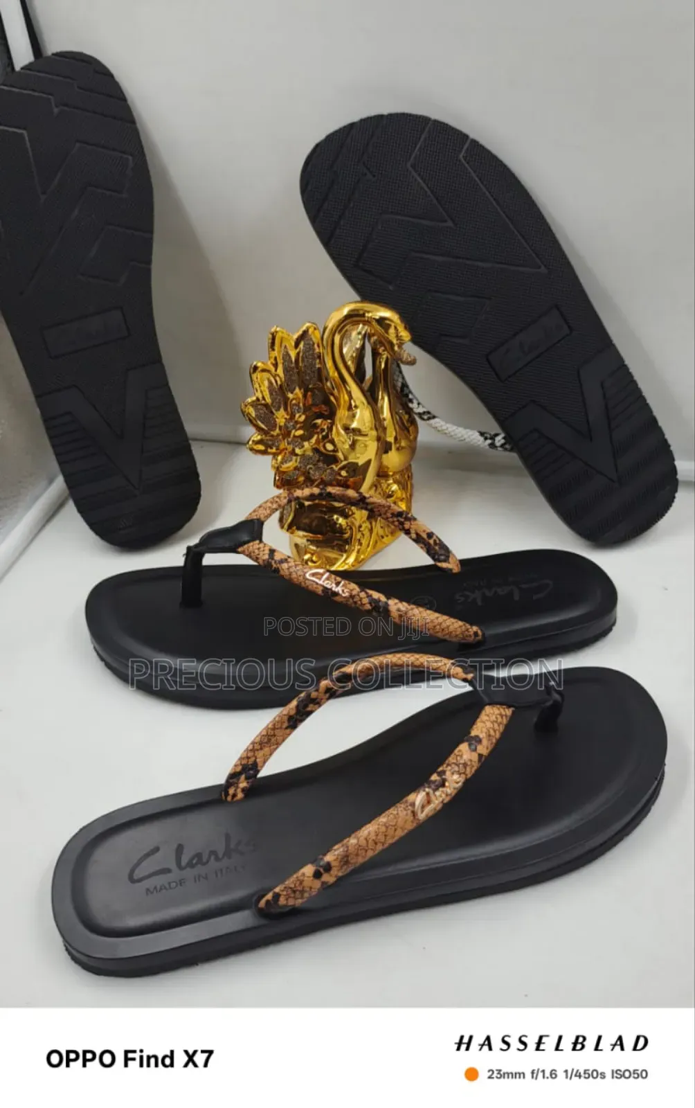 Unisex Ferragamo Sleek Leather Slippers