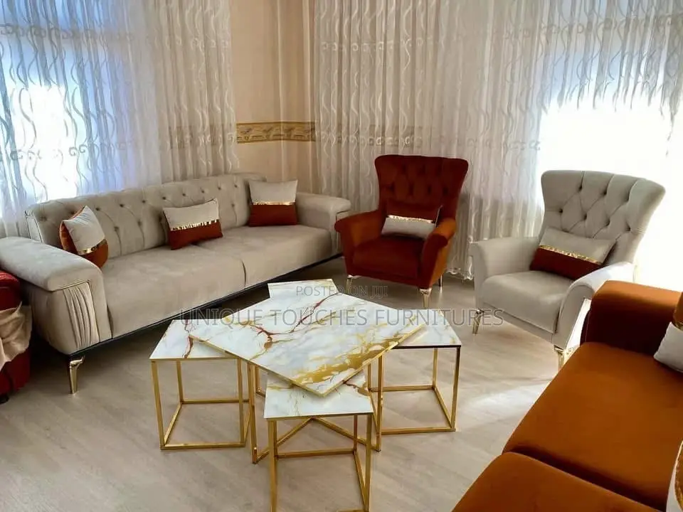 One Set Luxurious Living Room Sofa.