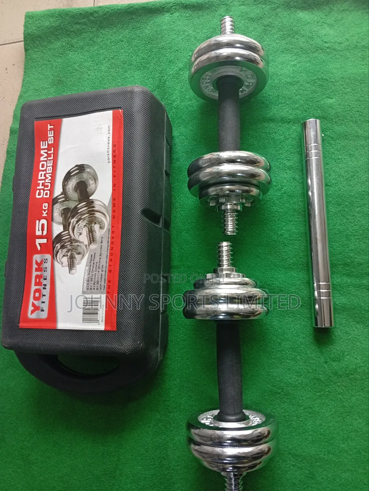 15kg Chrome Dumbbell Set