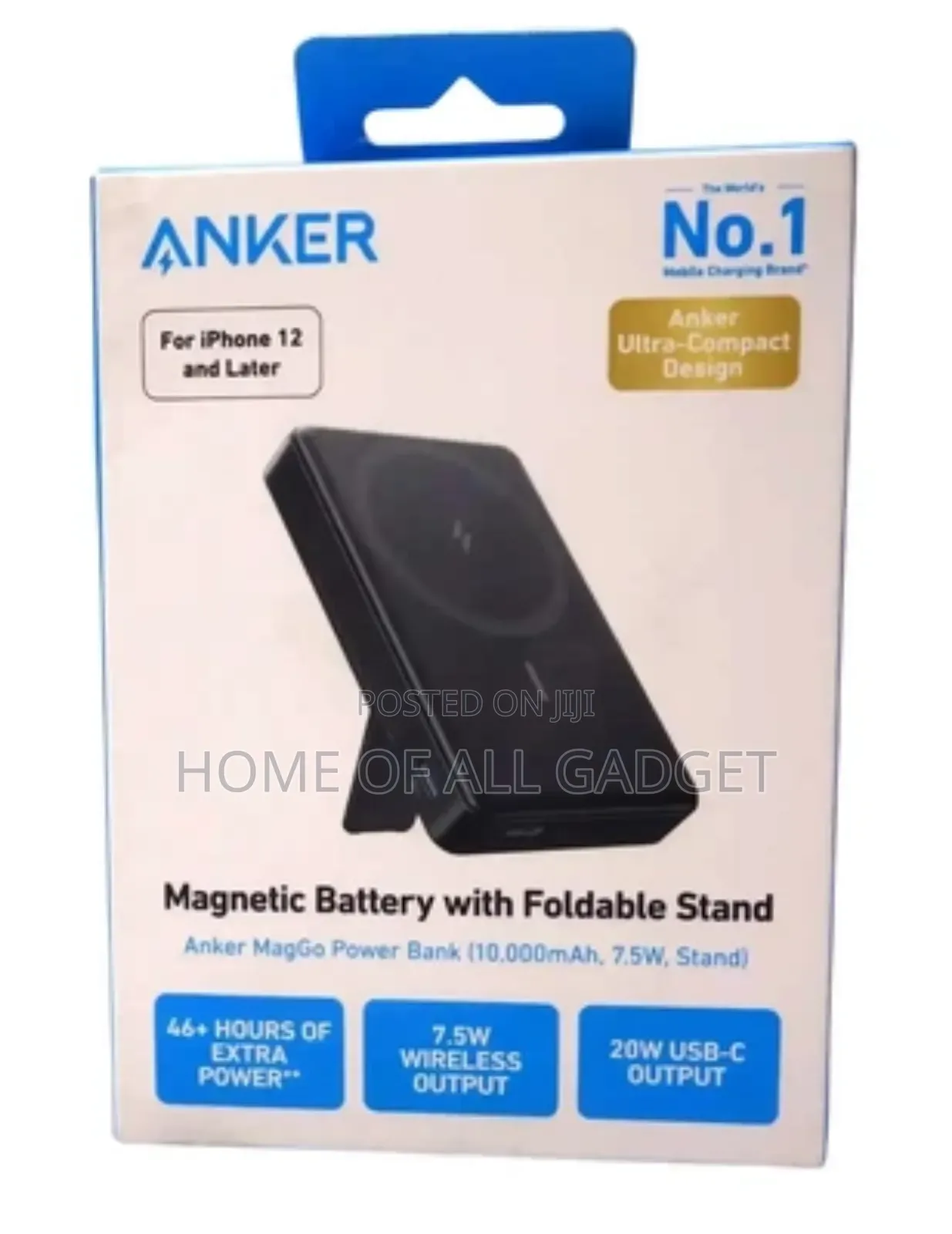 Anker - Maggo Magnetic Power Bank With Kick 10000mah 20w