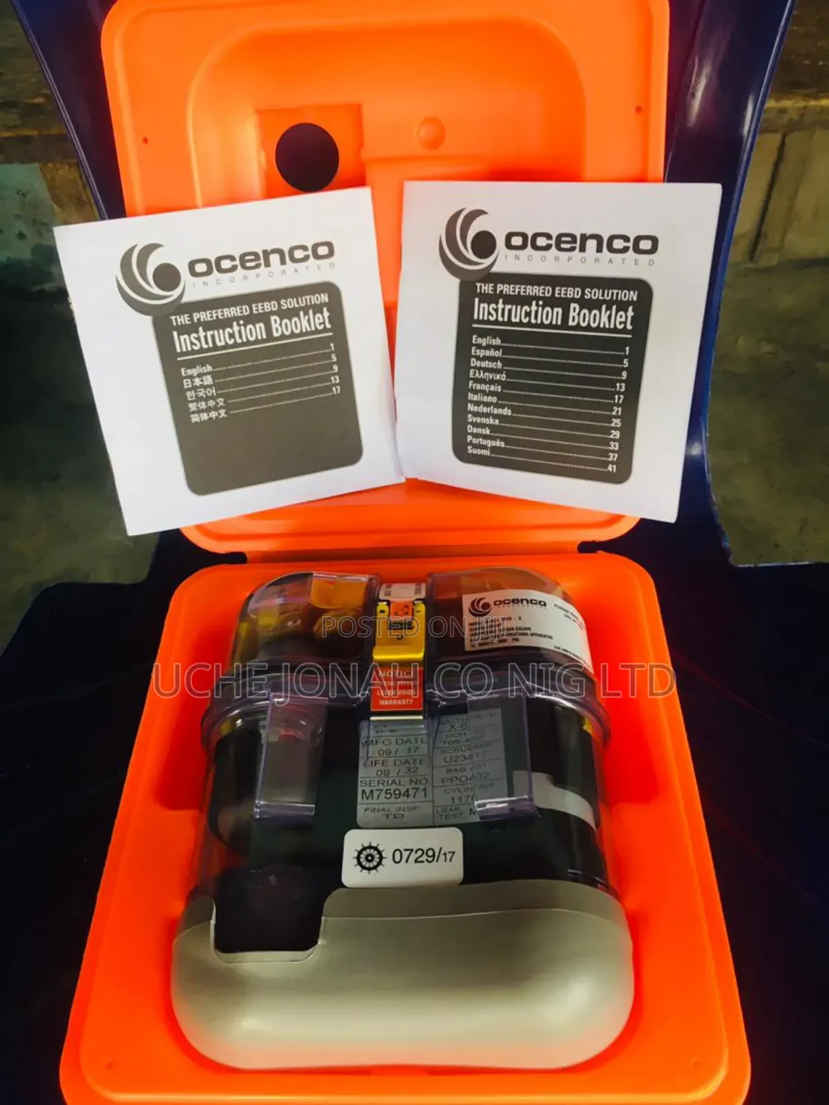 Oceanco Eebd Emergency Escape Breathing Device