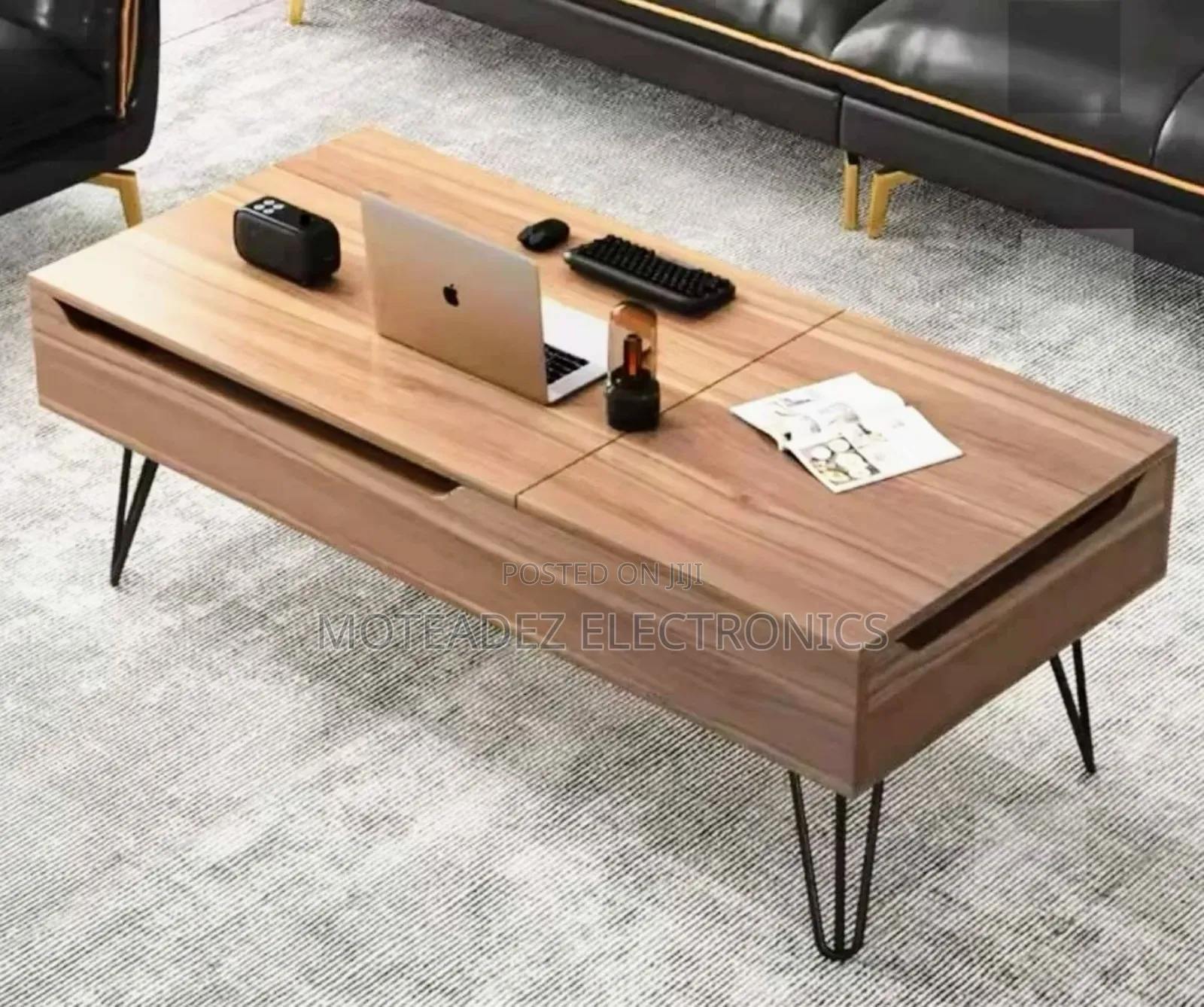 Big Size Luxury Foldable Wooden Centre Table With Drawers