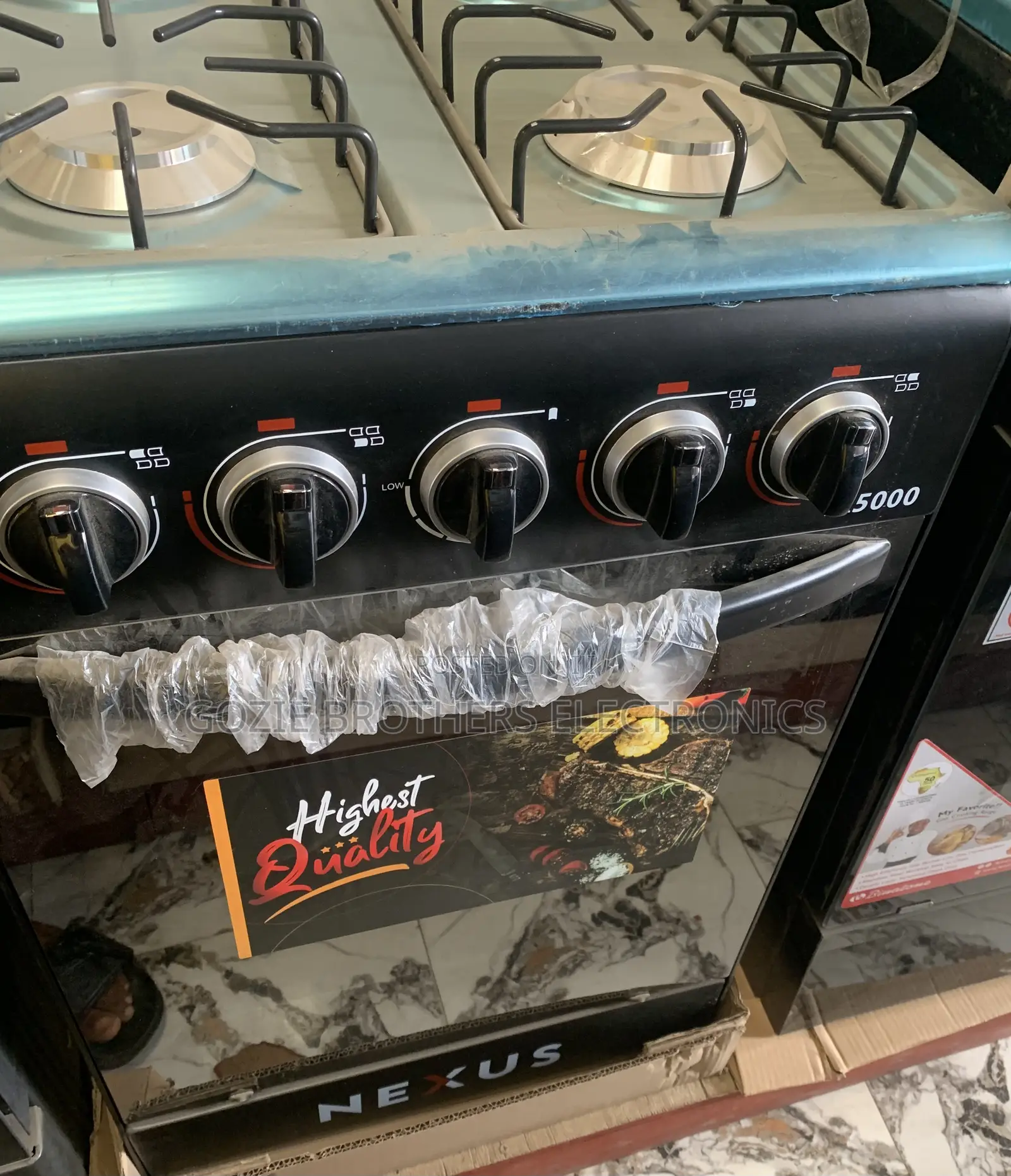 Nexus Standing Gas Cooker 4 Gas Burners With Oven Automatic Ignition
