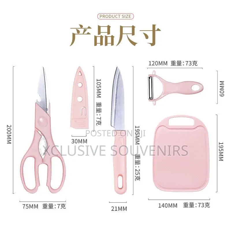 5in1 Durable Fruits Knife Set ( Souvenir Ideas )