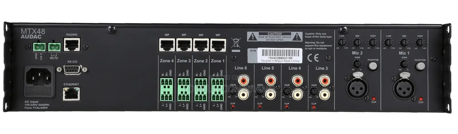 Audac Mtx48 4-Zone Audio Matrix