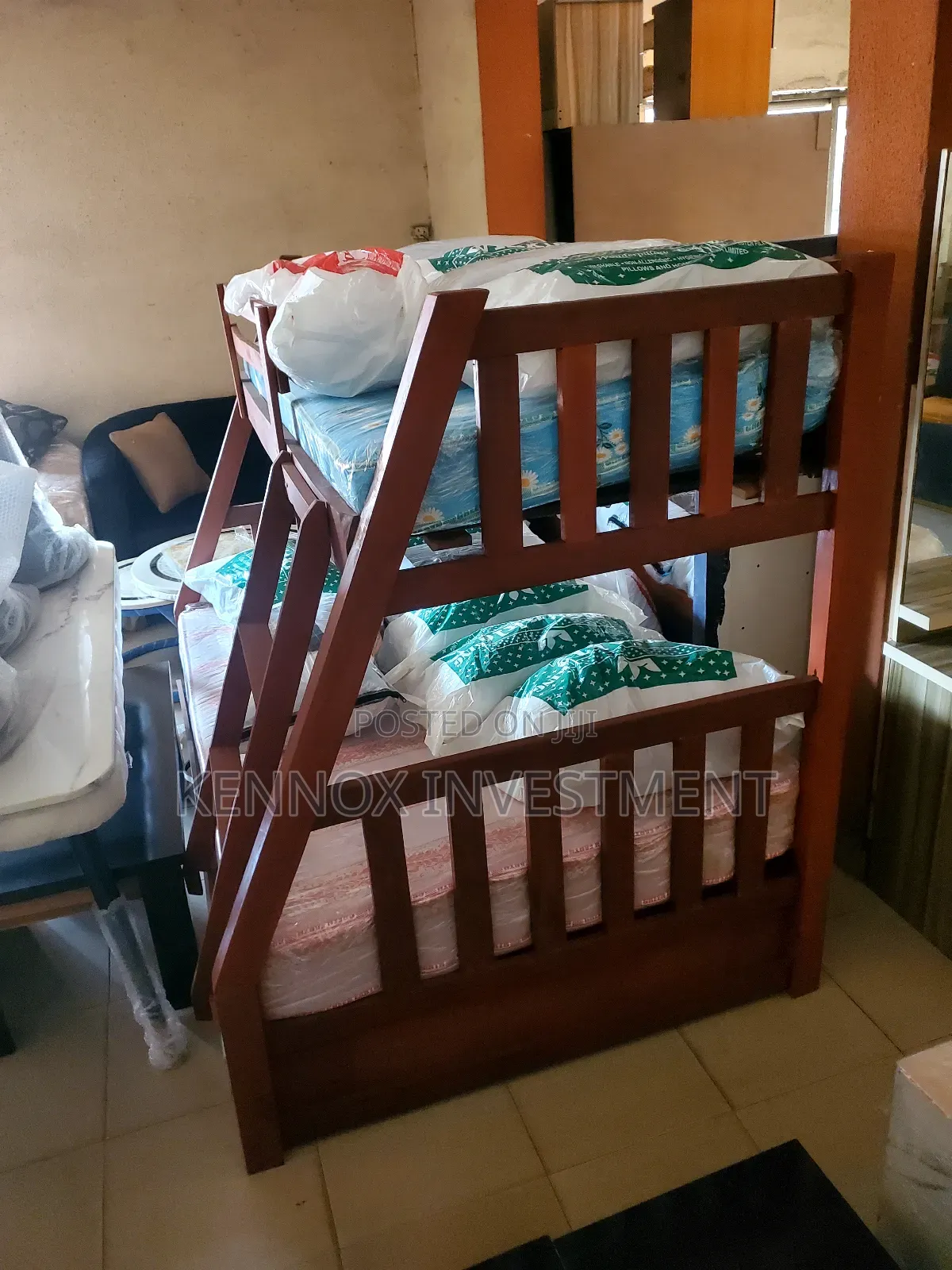 3ft Up. 4ft Down Pure Treated Wooden Bunk Bed