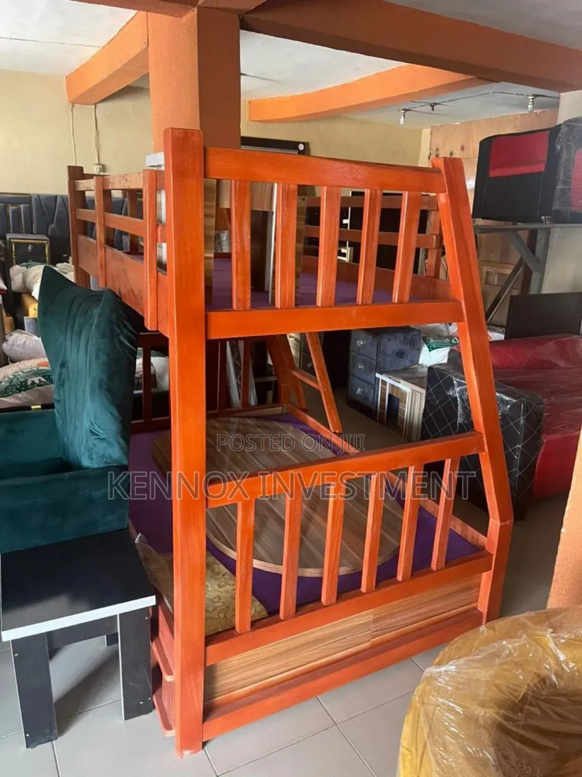 3ft Up. 4ft Down Pure Treated Wooden Bunk Bed