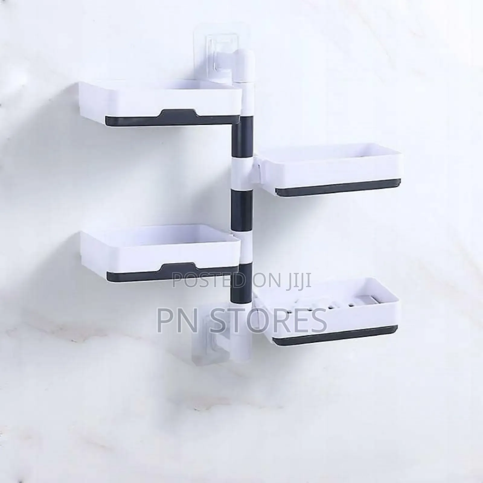 Dn's Self-Adhesive 4 Layer Soap Dish Holder Saver Box