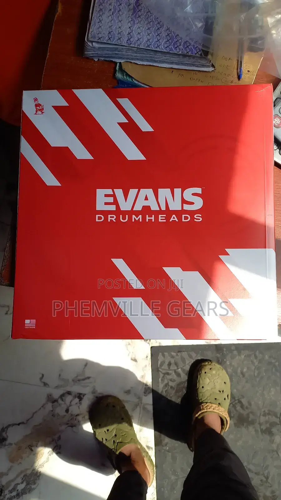 Original Evans Reverse Dot Drumhead