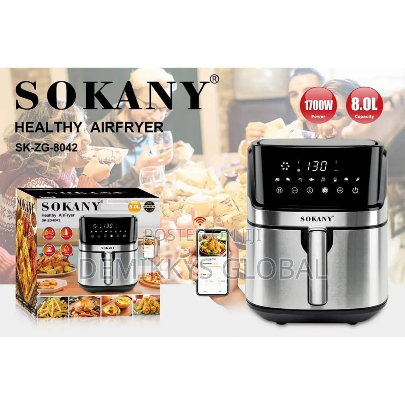 Sokany Healthy Airfryer 8l
