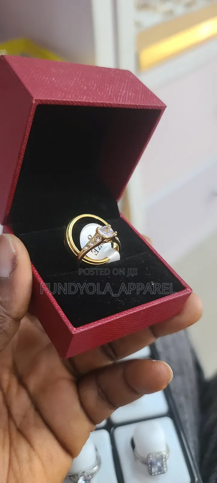 Titanium Gold Bridal Wedding Set