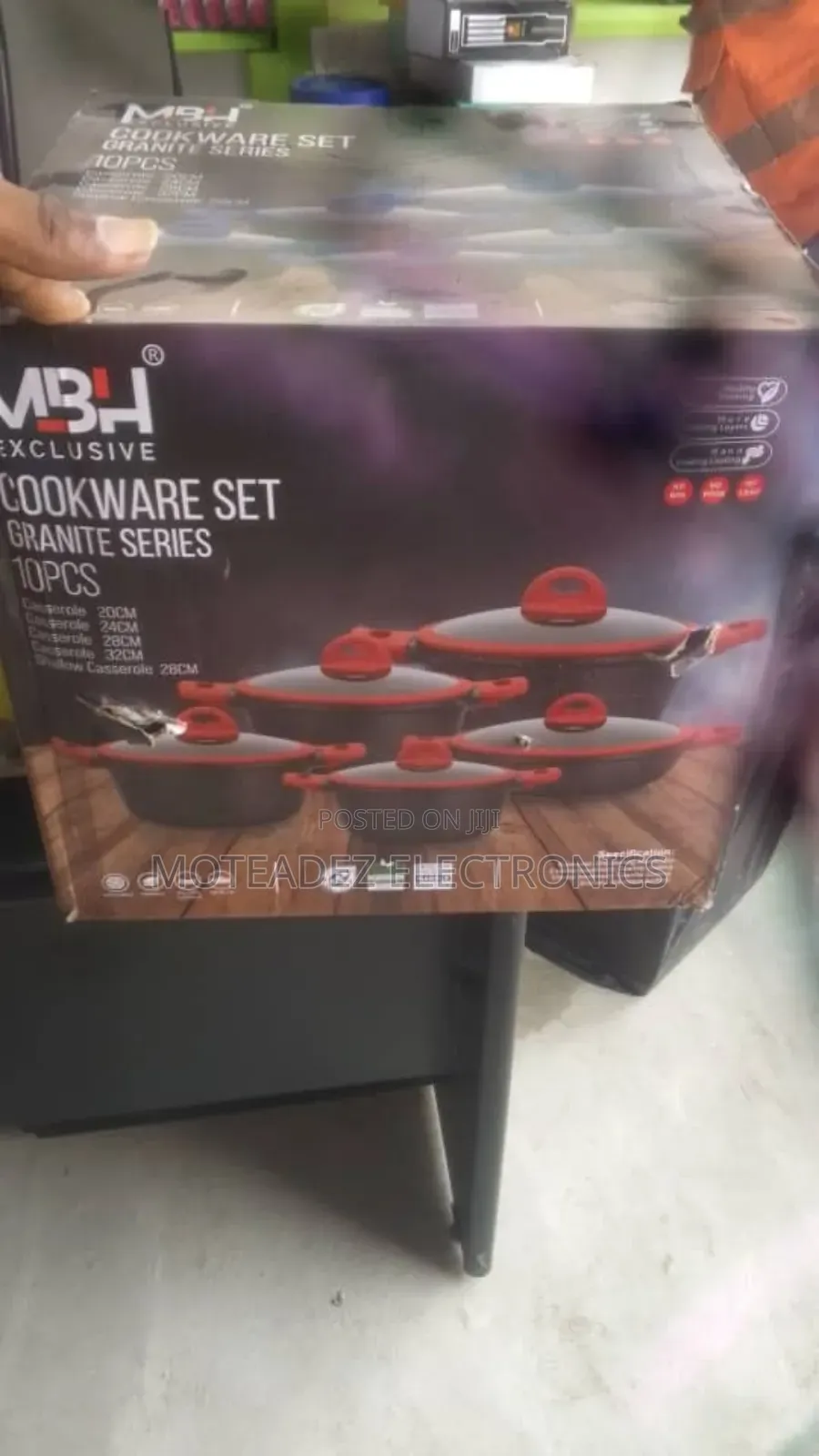 M B H Rossel 10pcs Exclusive Granite Series Cookware Sets