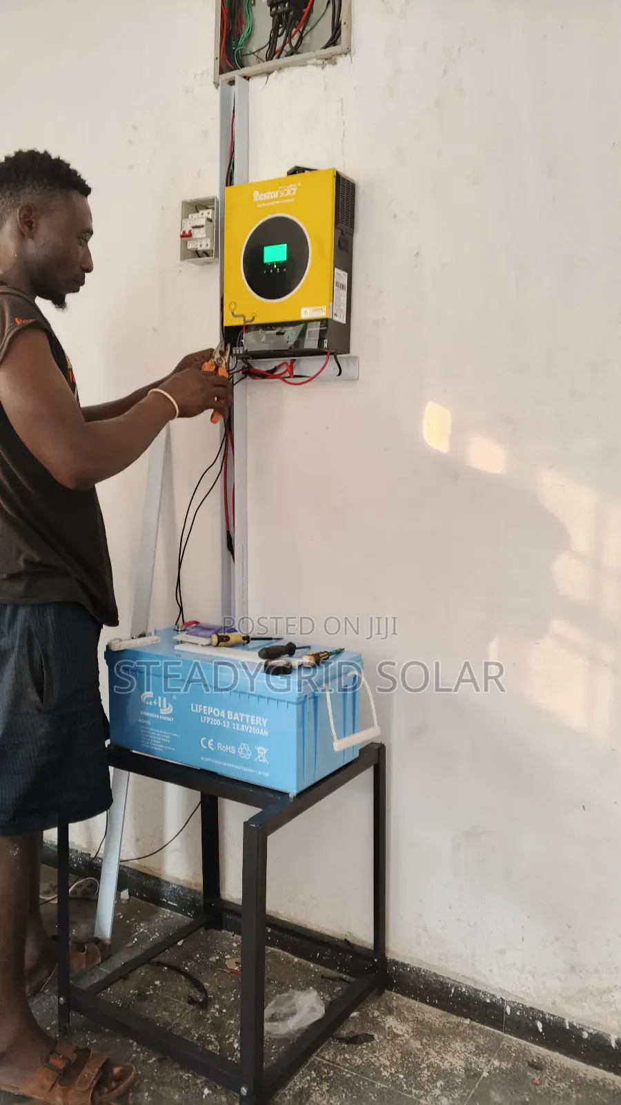 Solar Powered 2kva Hybrid Inverter Installation/Lithium Bat