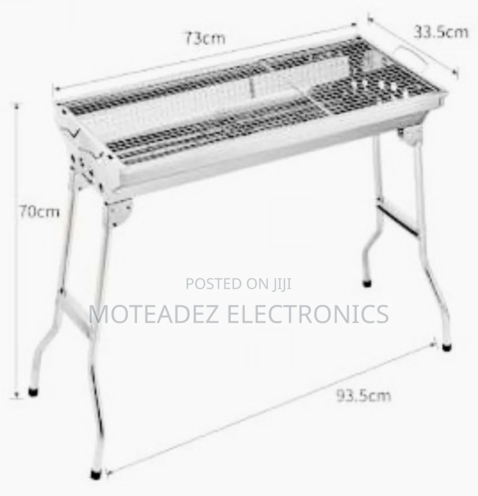 Foldable/Standing High Quality Stainless BBQ Charcoal Grill