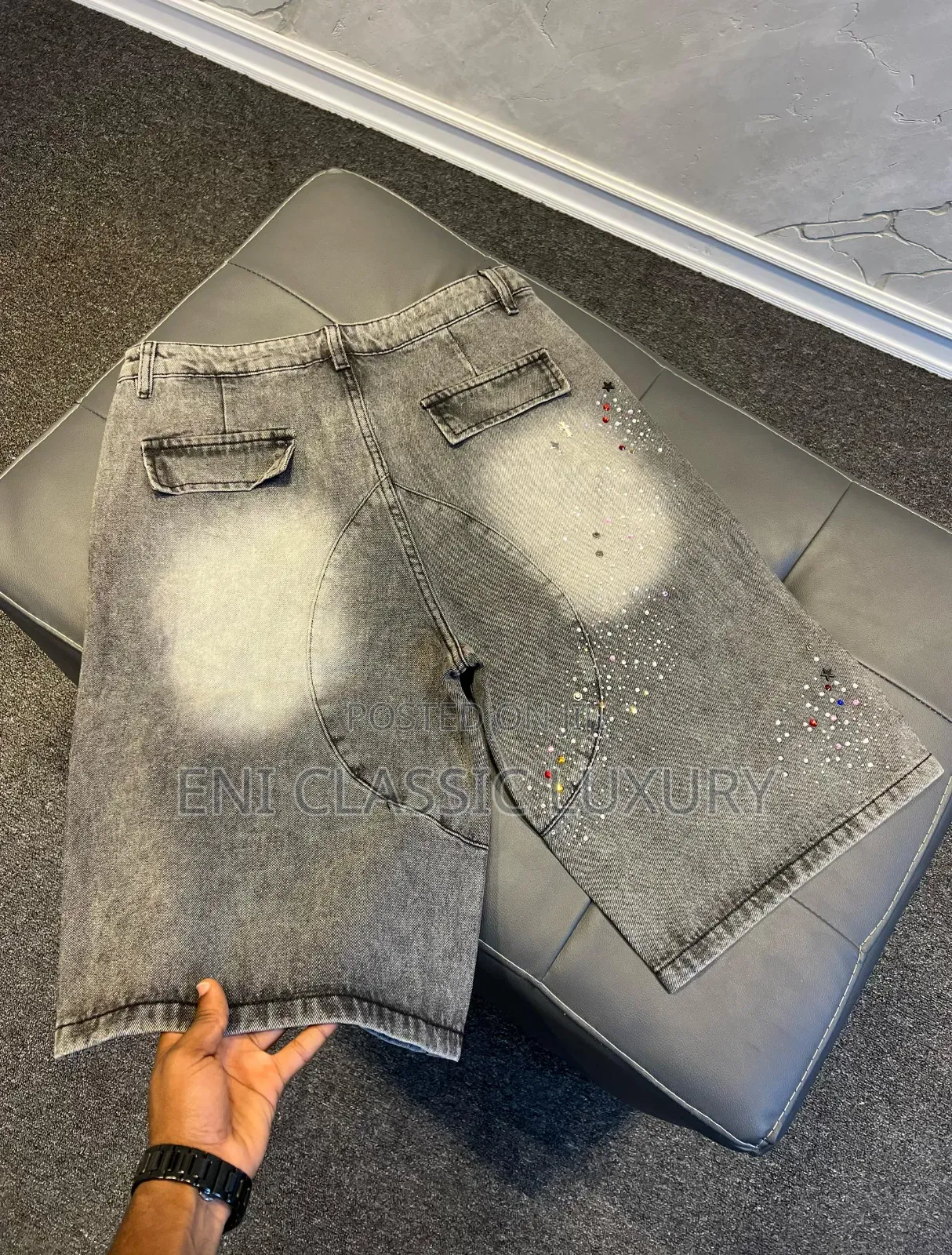Premium Quality Luxury Cargo Jean Short Well Branded Package