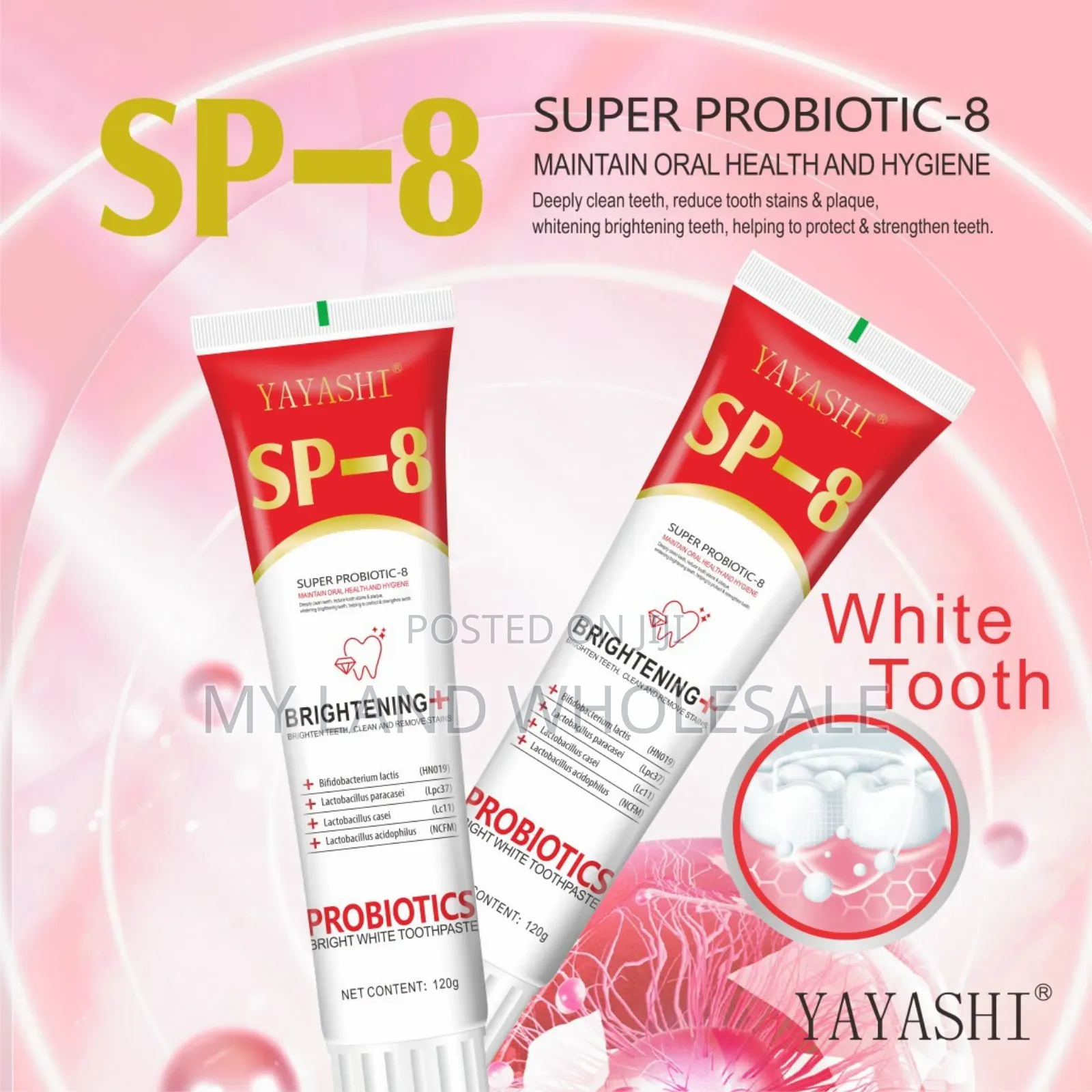 Sp-8 Teeth Whitening Toothpaste Probiotics