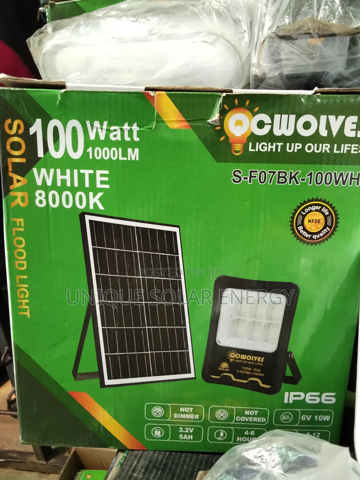 100w Solar Flood Light