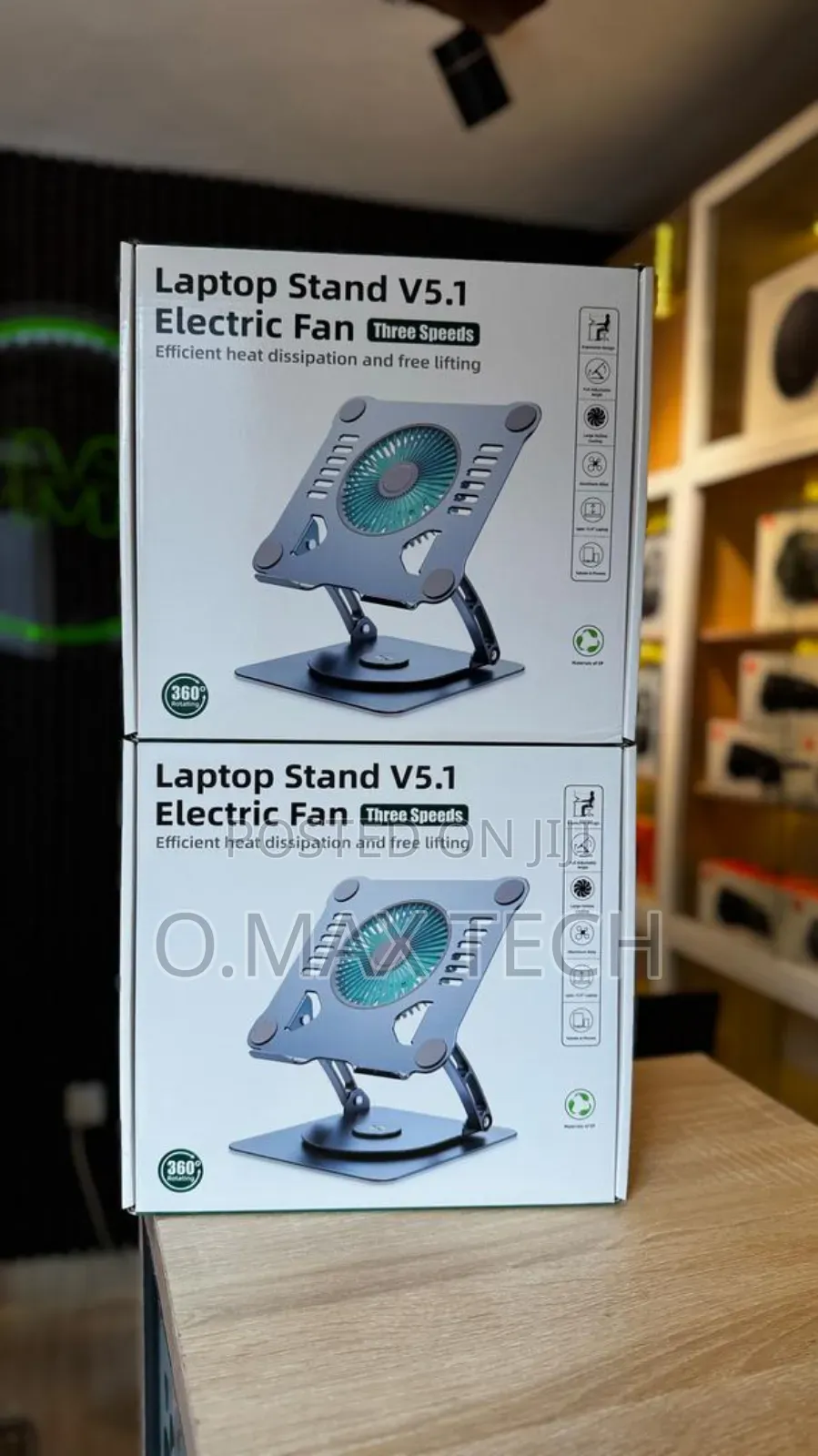 Foldable Laptop Stand With Fans For V5.1