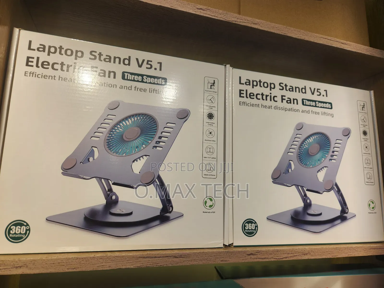 Foldable Laptop Stand With Fans For V5.1