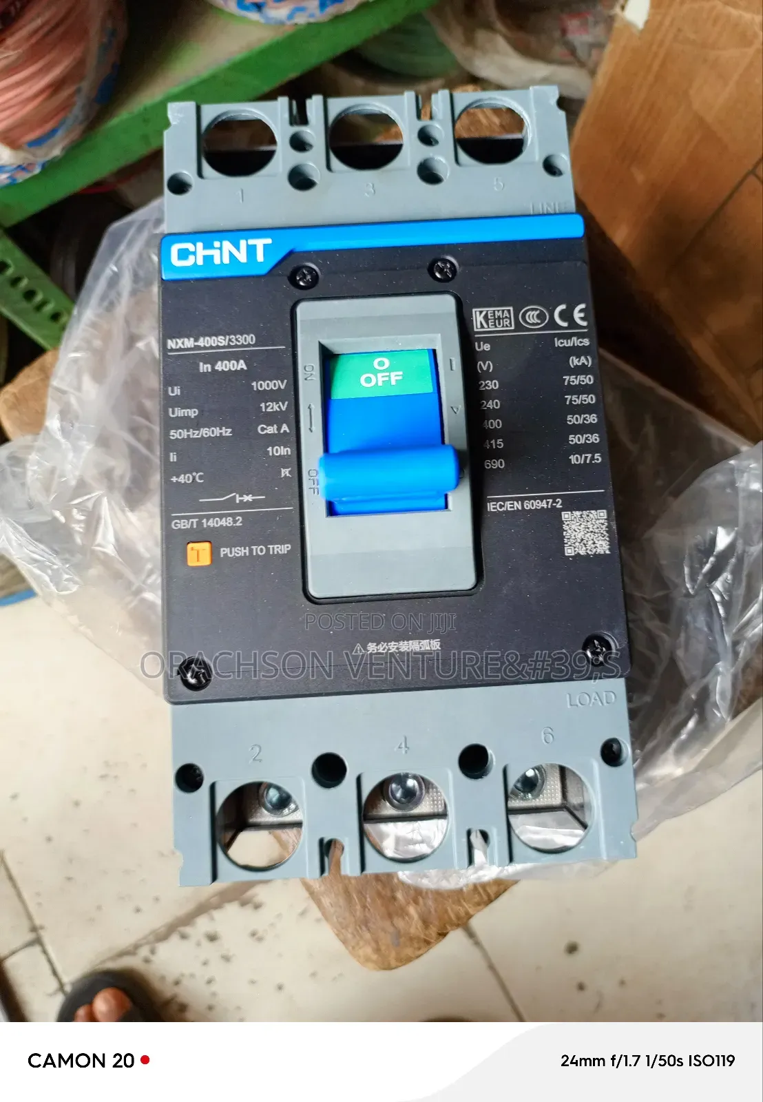 3pole 400amps McCb Chint Breaker