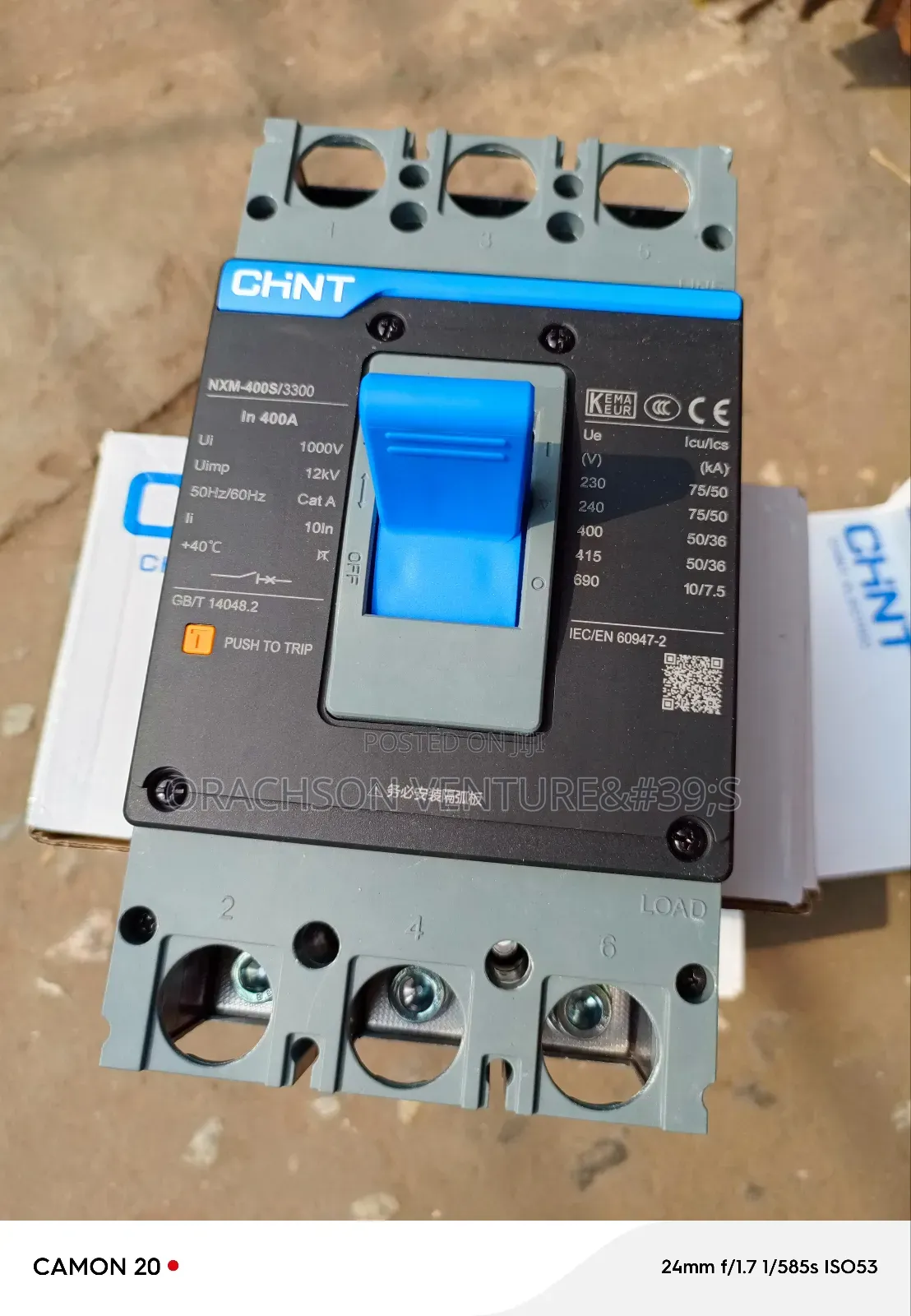 3pole 400amps McCb Chint Breaker