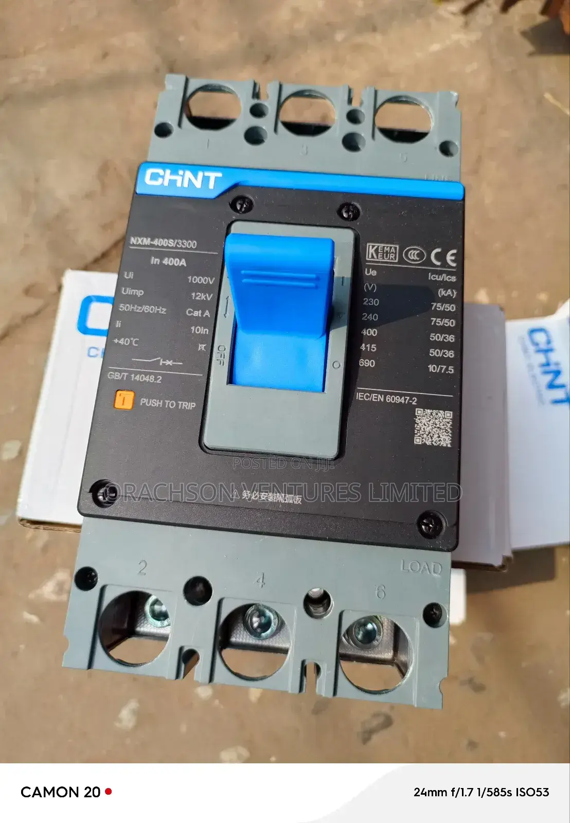 3pole 400amps McCb Chint Breaker