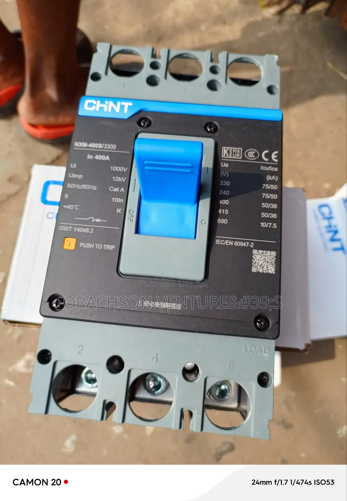 3pole 400amps McCb Chint Breaker