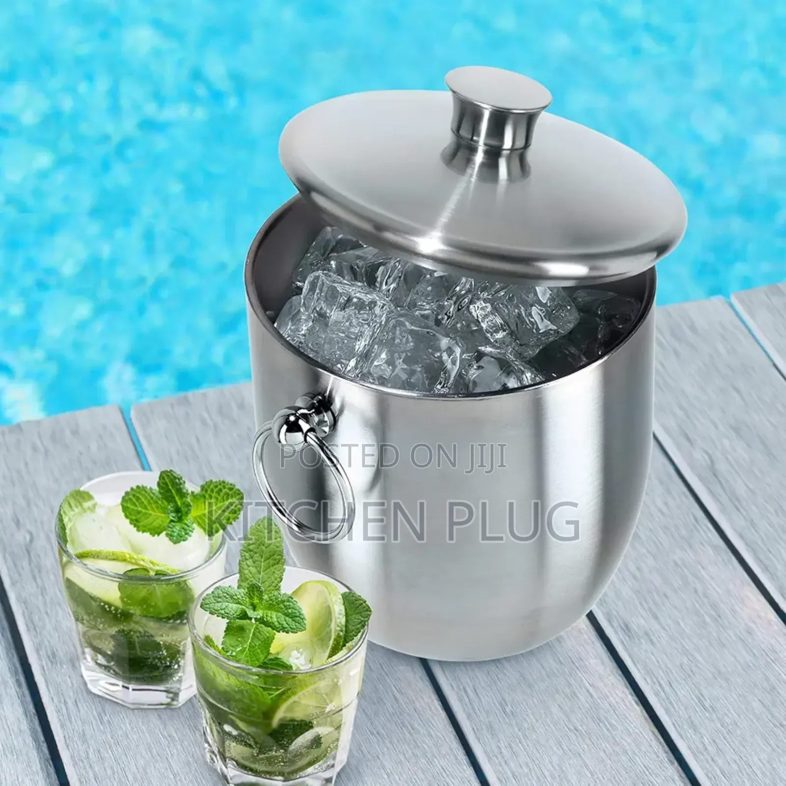 2 Litres Insulated Stainless-Steel Ice Bucket