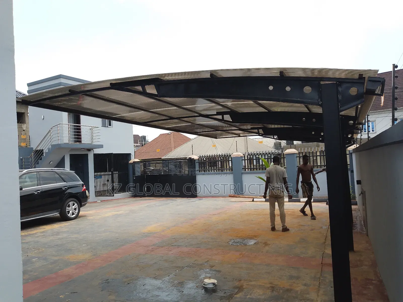 H.Beam Carport Construction Works 02