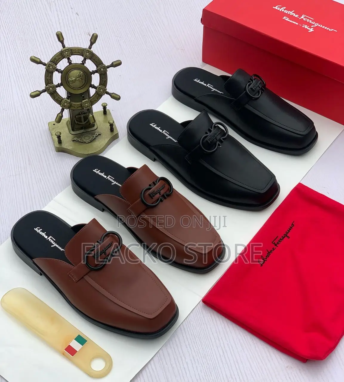 Original Salvatore Ferragamo Half Shoes