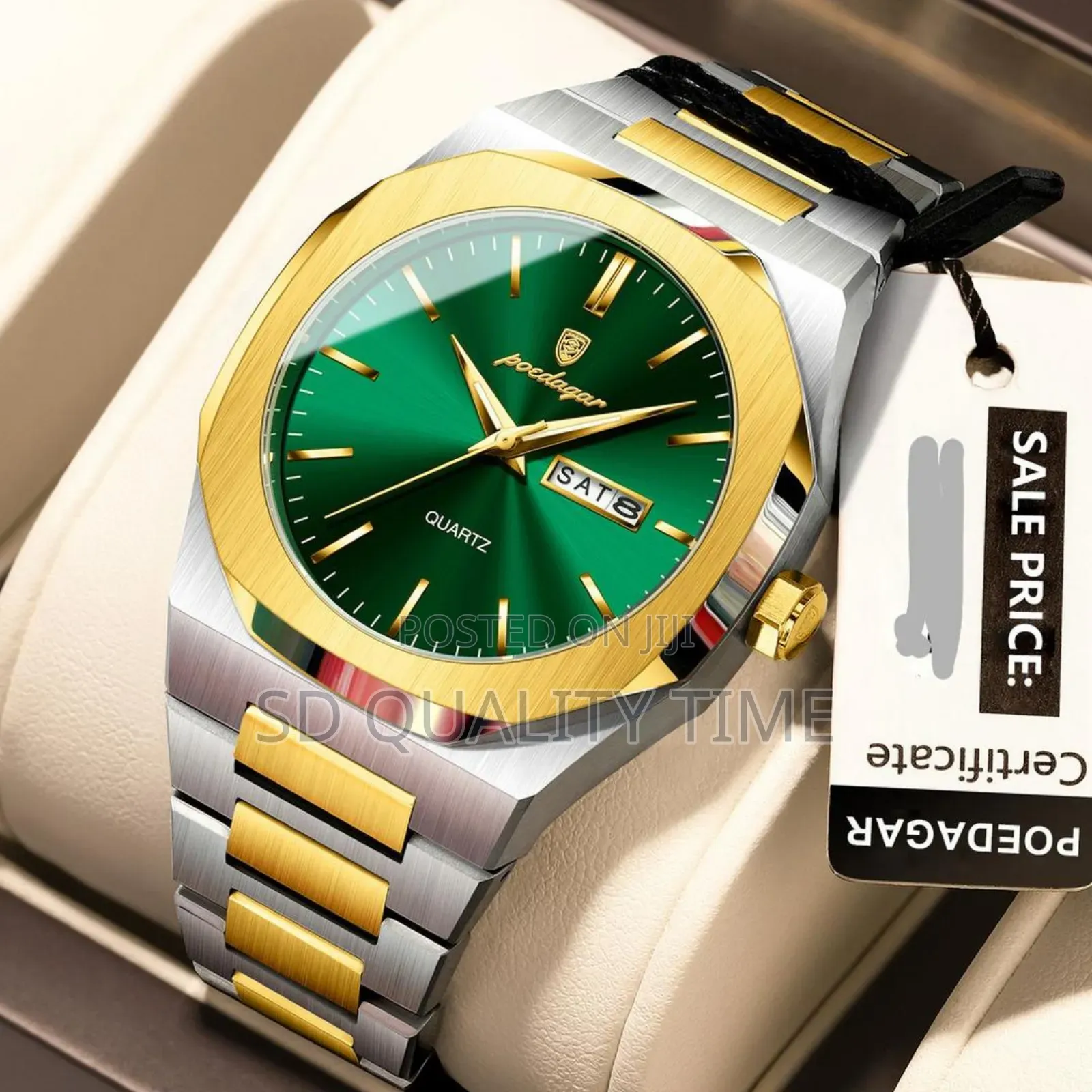 Poedagar Quality Steel Waterproof Watch (Sapphire Glass)