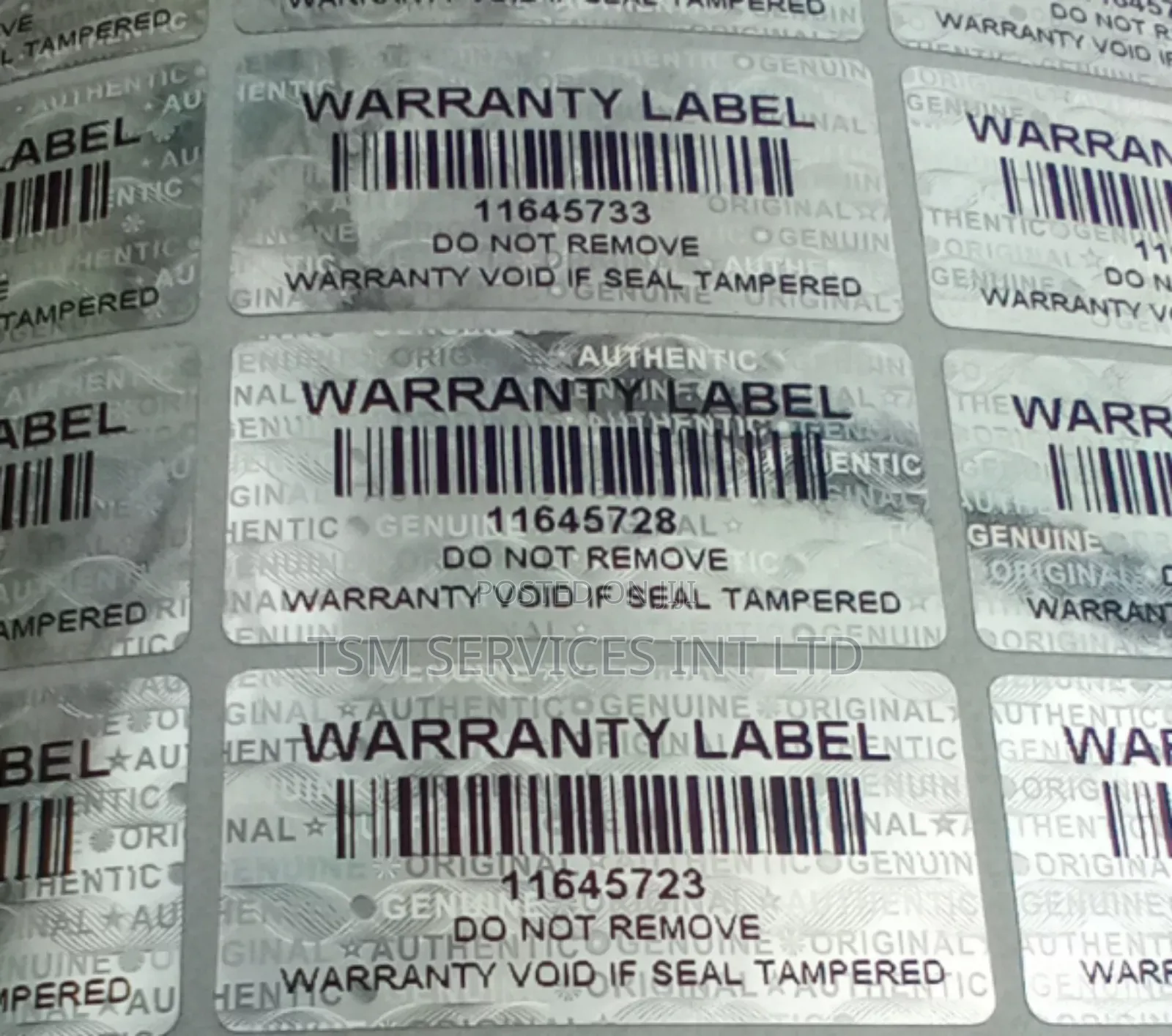 Hologram Security Seal/ Tamper Proof Seal