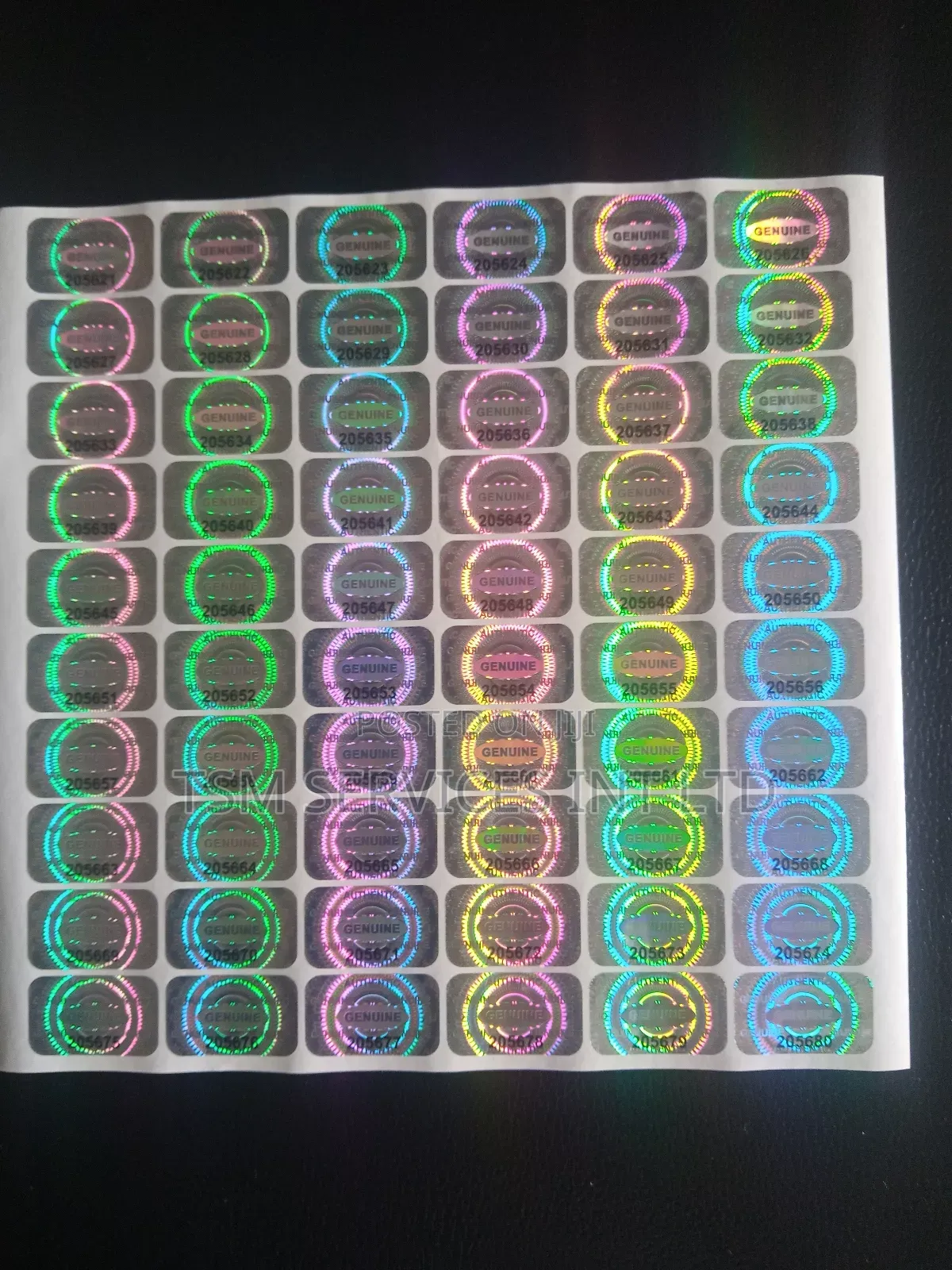 Hologram Security Seal/ Tamper Proof Seal
