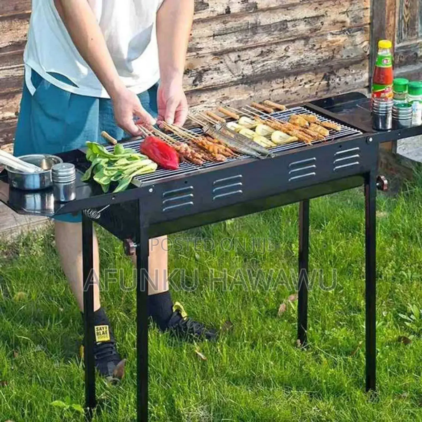 Collapsible Free Standing BBQ Charcoal Grill