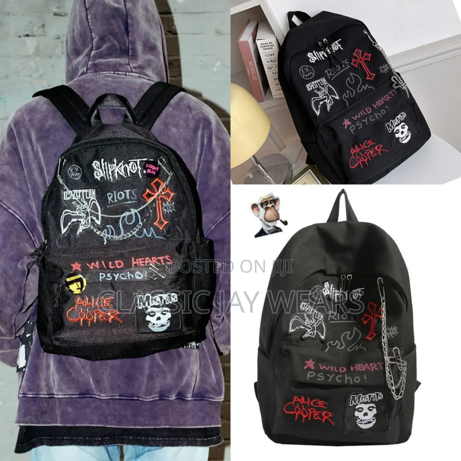 Sample Luxury Stock Backpack Available in Three Colors