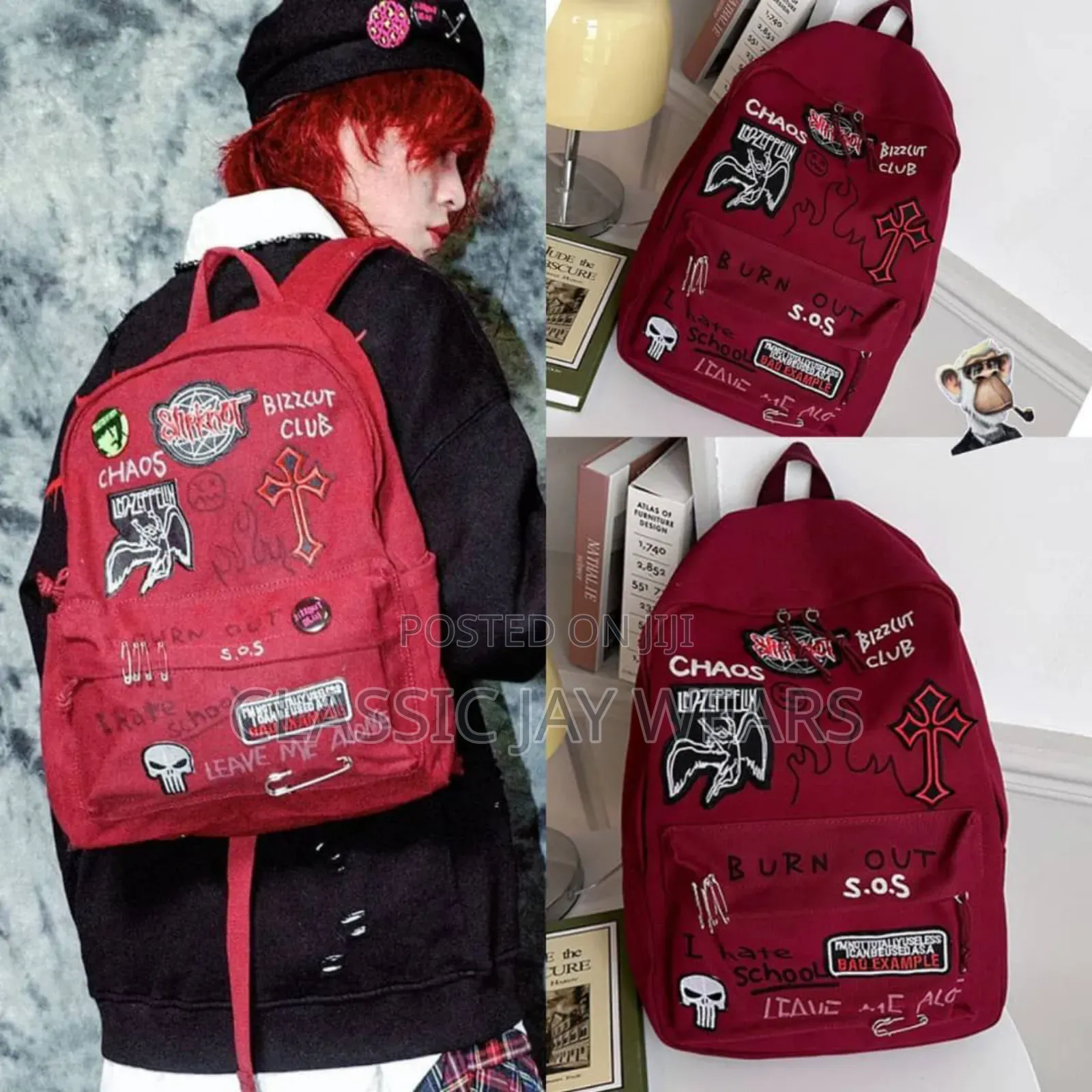 Sample Luxury Stock Backpack Available in Three Colors