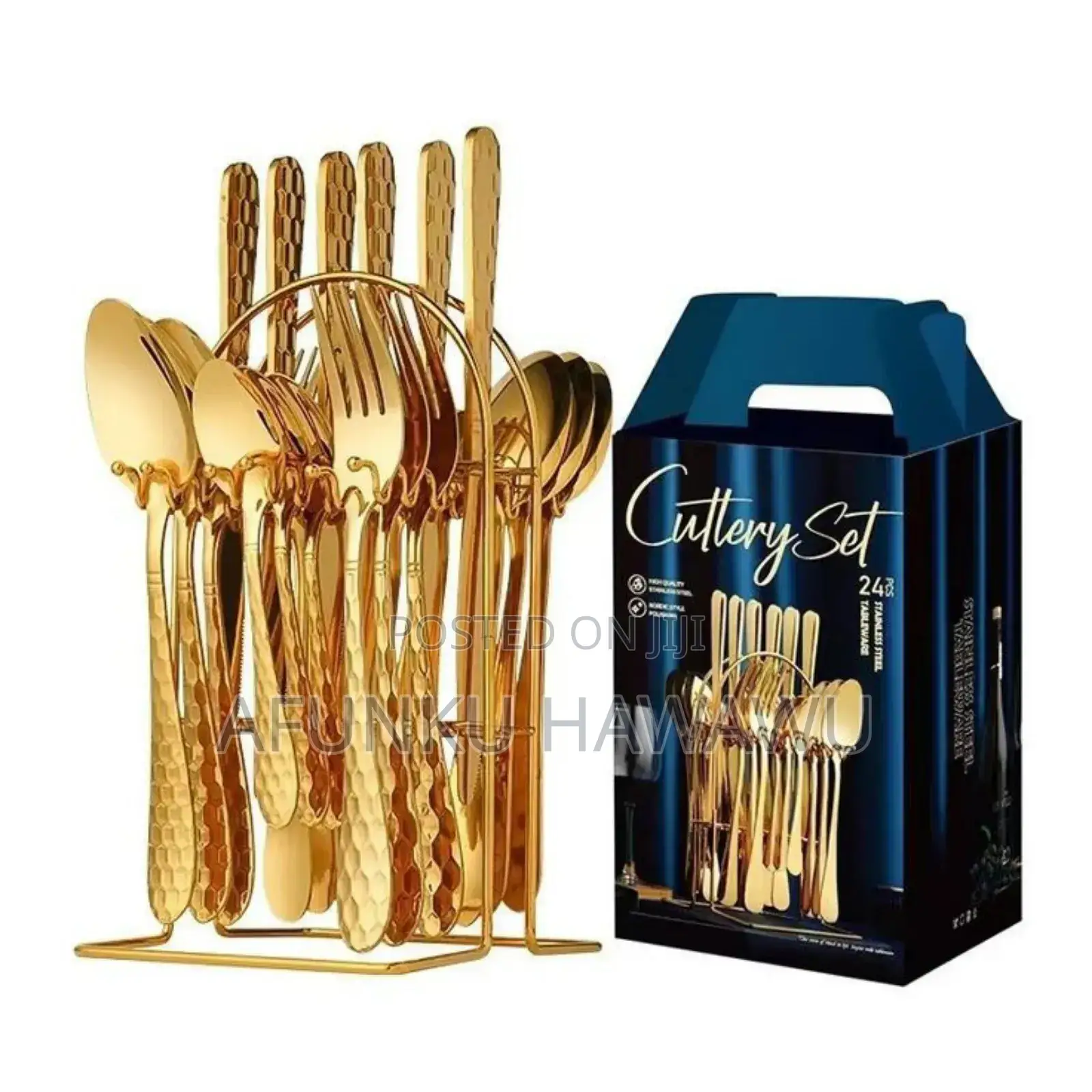 Golden Cutlery Set