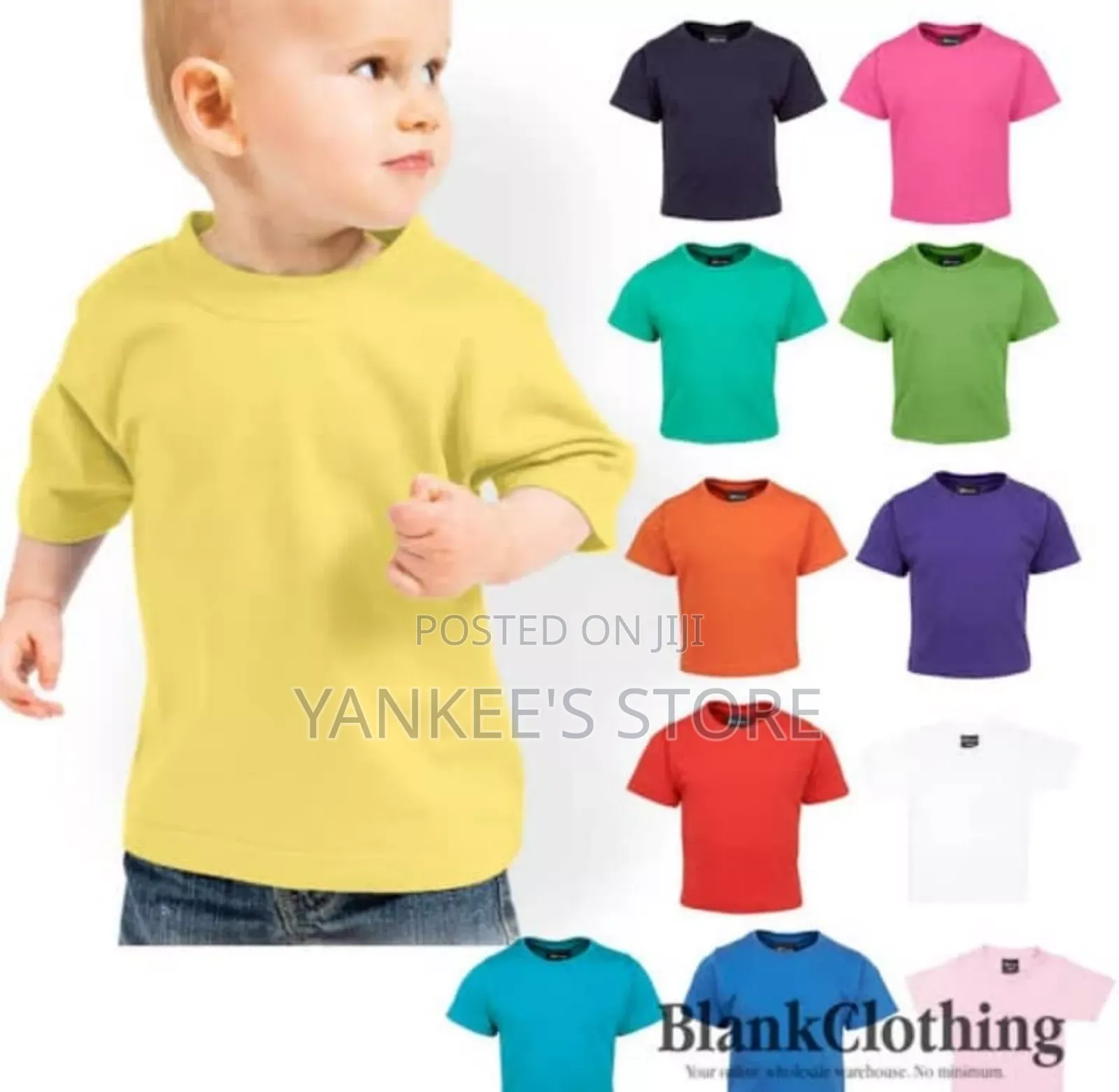 Brand New Kids Plain T-Shirts(All Ages)